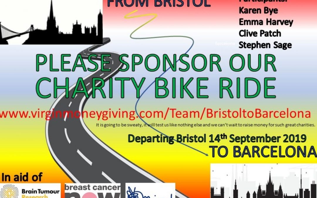BRISTOL TO BARCELONA CHARITY CYCLE RIDE